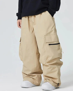 Waterproof Windproof Plus Size Button Winter Ski Pants Snowboard Baggy Cargo Outdoor <b>Thermal</b> Insulated Eco-Friendly <b>Wool</b> Snow - Product Image 3