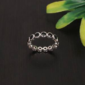 แหวนพลอยสีดำโอนิกซ์3มม. สีเงินสเตอร์ลิง925 - Product Image 4