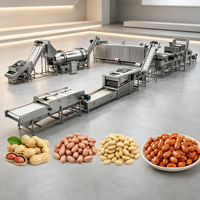Équipement automatique de torréfaction, de revêtement et d'assaisonnement des cacahuètes, et de refroidissement pour ligne de production complète de cacahuètes enrobées