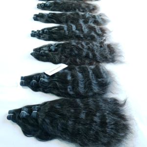 Extensions de cheveux humains indiens naturels 100% par Temple Bundles de vague profonde lâche de meilleure qualité avec dentelle HD des vendeurs - Product Image 4