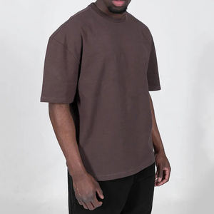 Camisetas de Hombre al por Mayor de Poliéster/Algodón, Corte Regular, Cuello Redondo, Transpirables, de Tela de Lona, Sueltas, de Calidad, Lisas o Estampadas - Product Image 1