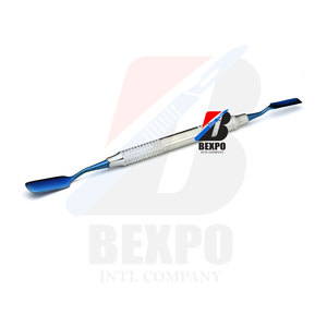 Empacador de hueso de implante Dental de 3mm de alta calidad Manual de instrumentos de mango Tru-Grip de oro de titanio liso - Product Image 3