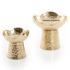 Gold Plated Set of Two Chocolate Bowl Round Shape Handmade <b>Sweet</b> Bowl New Arrival Luxury Chocolate Bowl - Product Image 3
