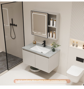 Wholesale Modern Furniture <strong>Bathroom</strong> Cabinet Set Wall Mounted Mirror Shower Cabinet for <strong>Bathroom</strong> - Product Image 6