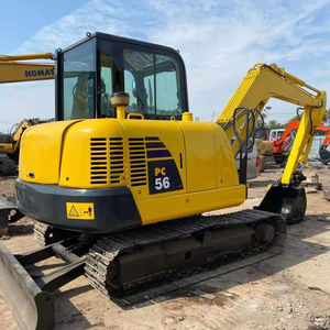 Excavadora de Orugas Usada Komatsu Pc56 de 3 Toneladas, Modelo 2023, con Orugas de Goma, Motor, Engranajes y Rodamientos, Alta Eficiencia para Inspección con Video - Product Image 1