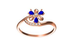 Élégante bague de fiançailles en diamant plaqué or rose 18 carats de haute qualité Best-seller Certification IGI Anniversaire de mariage tendance - Product Image 3