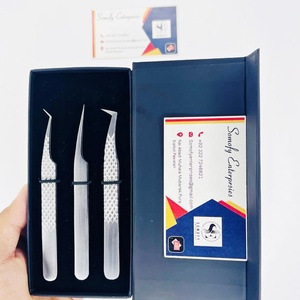 Somofy Enterprises Stainless Steel Eyelash <b>Tool</b> 10mm Length Serrated/<b>Smooth</b>/Toothed Tip Textures Durable Anti-Magnetic Silver - Product Image 6