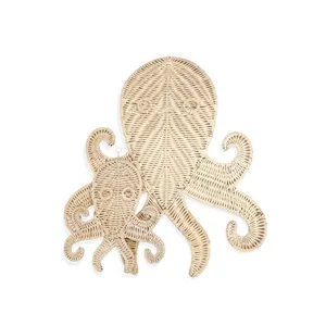 High End Quality Octopus <b>Rattan</b> <b>Wall</b> Decoration Hot Trend <b>Rattan</b> Hanging Kids <b>Decor</b> for Baby Nursery - Product Image 2