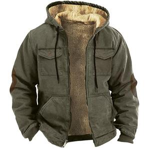 Veste rembourrée décontractée confortable pour hommes, manteau d'hiver chaud et doux à capuche, veste épaisse de haute qualité, MS-JS-0056 - Product Image 1
