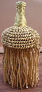 High Quality Thick <b>Gold</b> Bullion Fringe Tassel Cord Decoration, Shoulder Cord - Product Image 2