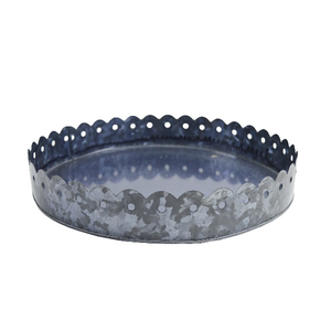 ราคาต่ำสุดสุทธิได้รับการออกแบบรอบขอบโลหะชุบสังกะสีถาดรูปไข่สำหรับใช้ในบ้านที่ให้บริการ Treys ผลิตในประเทศอินเดีย - Product Image 2