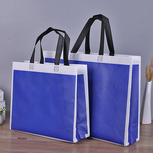 Sacs fourre-tout écologiques non tissés en gros, sacs de shopping publicitaires avec logo personnalisé - Product Image 1