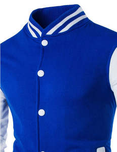 Veste de baseball de haute qualité, personnalisée avec logo brodé, bouton de créateur, veste bomber pour hommes, vestes de baseball pour hommes - Product Image 3