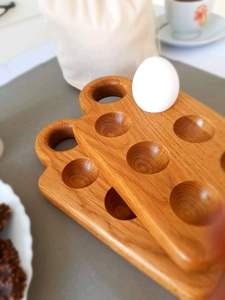 RÉPARATION PORTE-ŒUFS EN BOIS DE HAUTE QUALITÉ POUR LA CUISINE DE LA FERME ET LE MARCHÉ Plateau à œufs pour la cuisine et la cuisine - Product Image 3