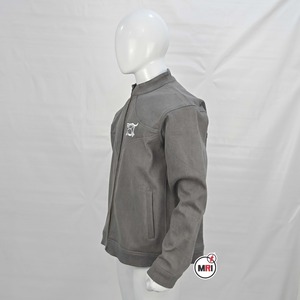 Veste mince à col montant avec logo brodé de style sportif de haute qualité New Street Cropped Zipper Casual Top Up Vestes pour hommes - Product Image 3