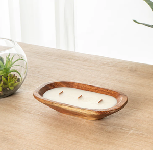 Bol à pâte en bois pour faire de la cire de bougie Style ferme bougie de cire de soja bol à pâte pour la décoration de la maison - Product Image 1