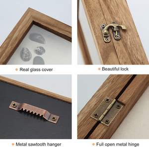 Shadow Box <b>Display</b> <b>Case</b> 11 x 14 Shadowbox Frame with Linen Back Memorabilia Bouquet <b>Medals</b> Photos Memory Box for Keepsakes - Product Image 5