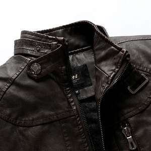 Baseball Cuir Rue Plus Manteaux Nouvelle Lettre Brodée Coupe-Vent Américain Hip Hop Lâche Manteau Hommes Casual Pull Vestes - Product Image 3