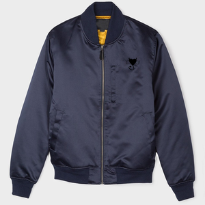 Waterproof Polyester Made <b>Men</b> <b>Denim</b> <b>Jacket</b> with Stand Collar and Front Logo Customizable Wholesale - Product Image 1