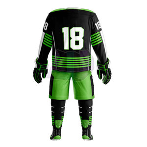 Uniforme de Hockey sobre Hielo de Moda, Transpirable, Absorbente de Humedad, Colores Personalizables, Logotipo, Hecho 100% de Tela de Poliéster para un Mejor Rendimiento del Jugador - Product Image 3