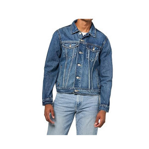 Veste en jean denim pour femmes ODM Service, vêtements décontractés pour femmes, veste d'automne, manteau boutonné en denim, veste en jean surdimensionnée pour femmes - Product Image 3