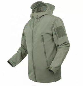 Chaqueta de Carreras Personalizada para Hombre, Impermeable, Transpirable, Cortavientos, Talla Grande, con Capucha, Ecológica, de Piel de Vaca, con Forro de Lana de Oveja Gruesa y Cierre de Cremallera - Product Image 1