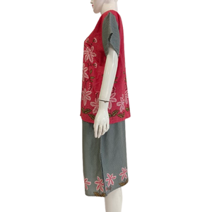 Pyjama pour femmes à manches courtes et pantalon court en rayonne de bonne qualité par Crysanta - Product Image 4