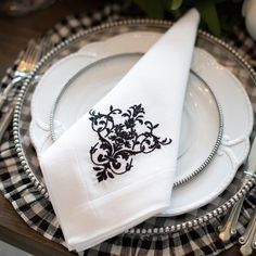 ผ้าเช็ดปากปักด้วยมือระบายอากาศใช้ซ้ำได้สำหรับบ้าน - Product Image 4