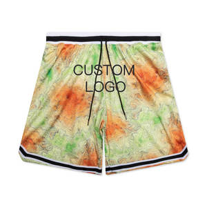 Pantalones cortos de baloncesto de verano personalizados para hombre, conjuntos transpirables de talla grande, protección UV antibacteriana, LICRA/malla de algodón de secado rápido - Product Image 2