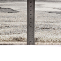 Tapis de salon à poils longs en polypropylène 100 % Soft Heat Set Schling Goldenmoon, motif floral, fabriqué à la machine, antidérapant, grand format