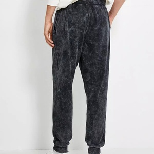 Custom High Quality Lightweight Embroidery French Terry <b>Stacked</b> Sweatpants Pockets Streetwear Casual Mens <b>Joggers</b> Spandex/Cotton - Product Image 1