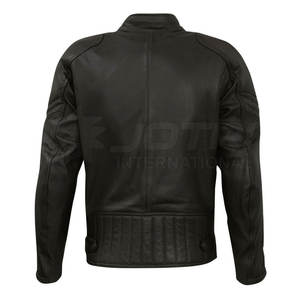 Nouveauté Veste de moto homme en cuir de haute qualité Veste de moto homme en cuir de quantité minimale de commande basse Veste de moto homme en cuir - Product Image 3