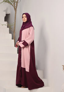 Abaya pour femmes grande taille de haute qualité, décontractée, été printemps 2025-26, vêtements islamiques personnalisés en gros - Product Image 5