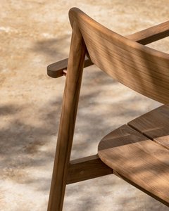 เก้าอี้ไม้สักบาหลีสำหรับเฟอร์นิเจอร์ในสวนและเฟอร์นิเจอร์กลางแจ้ง - Product Image 3