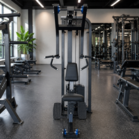 Máquina de remo sentado con selector comercial para gimnasio, equipo de entrenamiento de fuerza para espalda