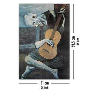 Póster de Pablo Picasso de Estilo Moderno, el Viejo Guitarrista, Arte de Pared en Lienzo - Product Image 3