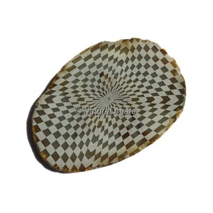 Tranche d'agate personnalisée, tendance, écologique, gravée avec des symboles floraux et de vie Feng Shui - Product Image 3