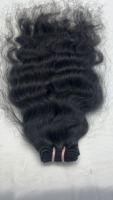 Extensions de cheveux humains bouclés Remy indiens bruts en gros |   Cheveux 100% naturels de temple, donneur unique, double trame, sans nœuds ni perte