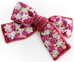 Barrettes à cheveux brodées de sequins style Saint-Valentin pour bébés filles, accessoires pour cheveux de filles, nœuds pour cheveux de filles - Product Image 4