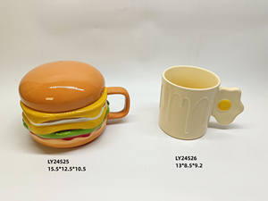 Tazas de Café Gruesas Hechas a Mano con Forma Irregular, Taza de Cerámica para Té con Leche, Estilo Coreano, Taza de Desayuno para Avena, Vajilla - Product Image 5