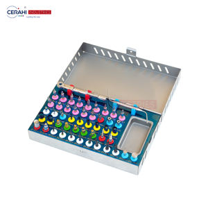 Kit d'implants dentaires universels de classe I Cerahi Industries CDSK-035, 50 pièces, comprenant des instruments chirurgicaux de compression et d'expansion osseuse - Product Image 6