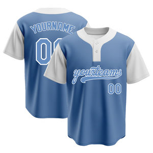 Maillot de baseball unisexe de haute qualité avec logo personnalisé, nom d'équipe personnalisé imprimé, taille plus, 100% polyester, léger et respirant - Product Image 2