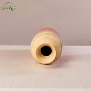 Color Coated Spun Bamboo Art Deco Coiled Handmade Eco-Friendly Tabletop <b>Decorative</b> <b>Vase</b> - Product Image 4