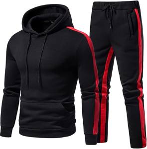 Conjunto de chándal deportivo de manga larga para hombre, traje de jogging para hombre, chándal con logotipo personalizado, chándales de algodón 100% - Product Image 1