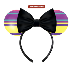 Strips Design Paintable Black Headband DIY <b>Drawing</b> Craft Hair Accessory for Kids for Boys and Girls Birthday Party - Product Image 1