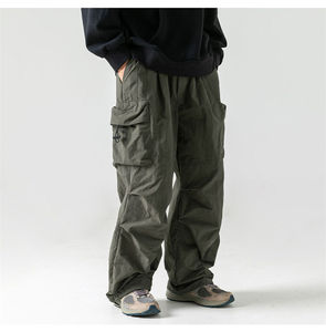 Pantalones Cargo para Hombre, Talla XL, Casuales, con Múltiples Bolsillos, Ropa de Invierno, Cintura Elástica, Nuevo Estilo Recto - Product Image 3