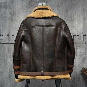 2024 nouvelle mode vêtements d'hiver veste en cuir col debout maintenant à bas taux véritable coupe veste en cuir pour hommes - Product Image 4