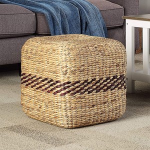 Taburetes de Jacinto de Agua, Puffs, Otomanas, Hechos a Mano, Esenciales para el Hogar, Venta al Por Mayor - Product Image 2