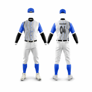Conjuntos de uniformes de béisbol personalizados Hombres Último diseño 2025 100% Poliéster Transpirable Servicio OEM de alta calidad - Product Image 3