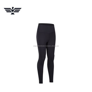 Meilleurs ensembles de vêtements de sport pour femmes de haute qualité, pantalons de yoga à taille haute élastique, en spandex/nylon, extensibles, respirants, leggings de sport - Product Image 4
